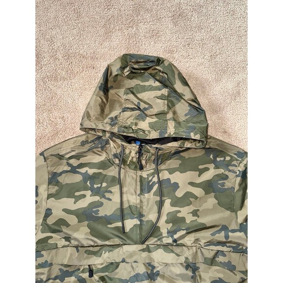 Camo Anorak Pullover – H&M Men’s Windbreaker Jacket, Size Medium - Streetwear - Picture 11 of 12
